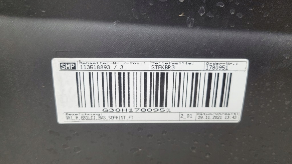 фото №6, Бампер задняя задний bmw 5 g31 lci lift kombi 2020-