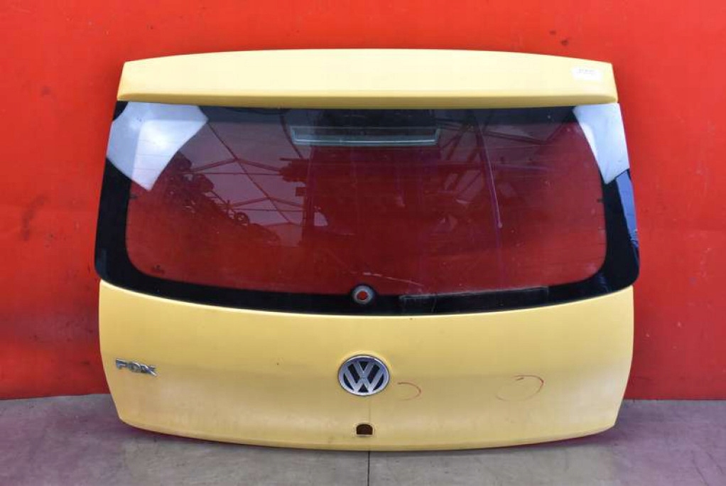 фото №1, Кришка багажника багажника задня задня жовта vw fox 3d 05-09