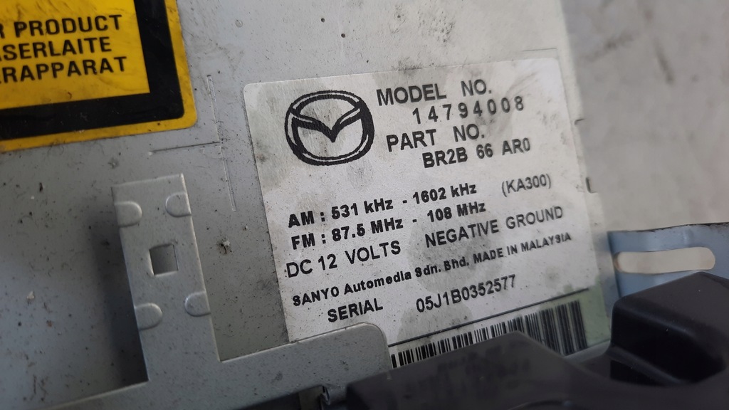 фото №7, Радио mazda 3 05r 1.6citd