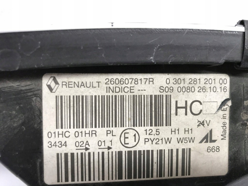 фото №16, Renault captur i 1 13-17 левая лампа перед фара 260607817r