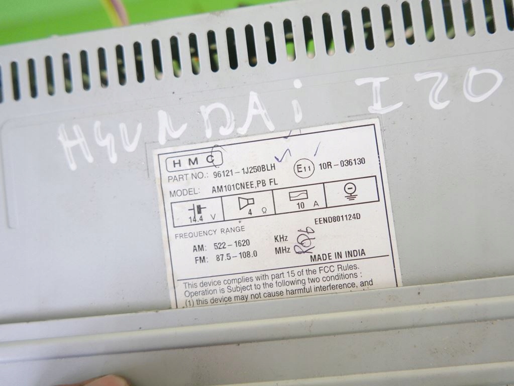 фото №8, Радио радиопроигрыватель mp3 hyundai i20 i fl 12-14