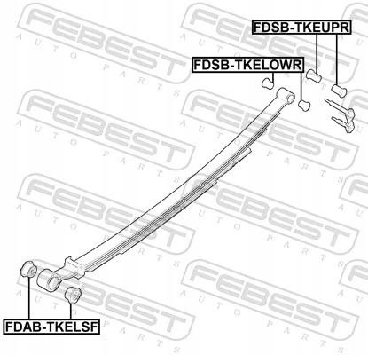 Febest втулка заднього ресора задня fdsb-tkeupr fbt Доставка