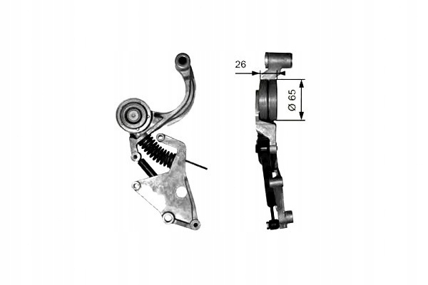 фото №2, Gates натягувач ремінь багаторучейковий mini r50, r53