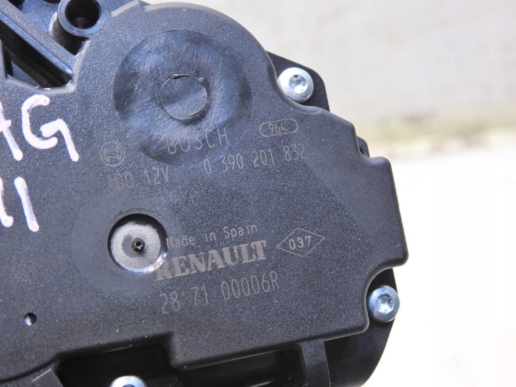 фото №6, Моторчик дворники крышки renault laguna iii 287100006r 0390201832