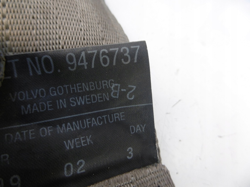 фото №12, Pas безпеки правий перед передній volvo s80