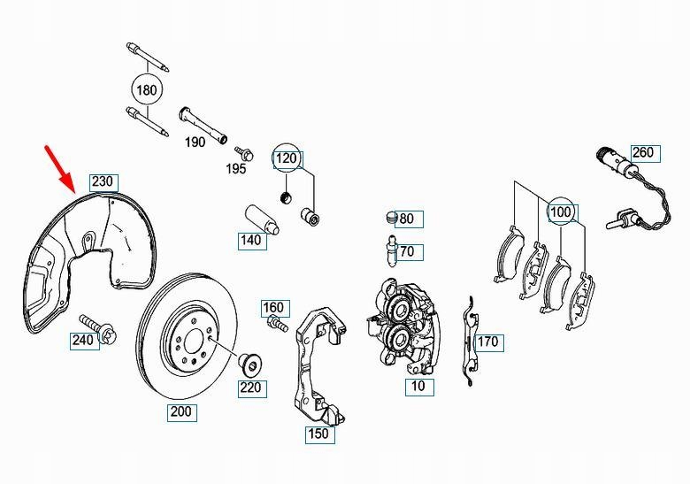 Оригінальний фільтр повітря mercedes benz ml 250 cdi gle 250 d a1664210120 Зі Шроту