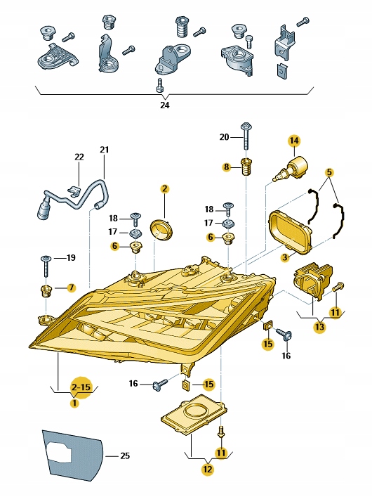 фото №1, Фара діодний лівий перед seat leon iii оригінальний номер
