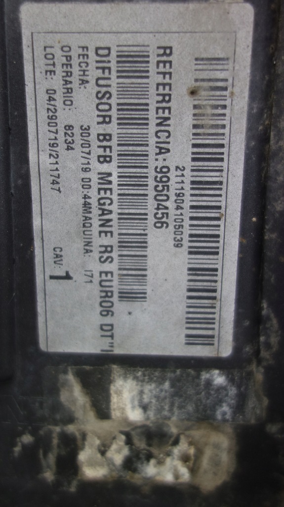 фото №7, Renault megane iv rs диффузор накладка задняя