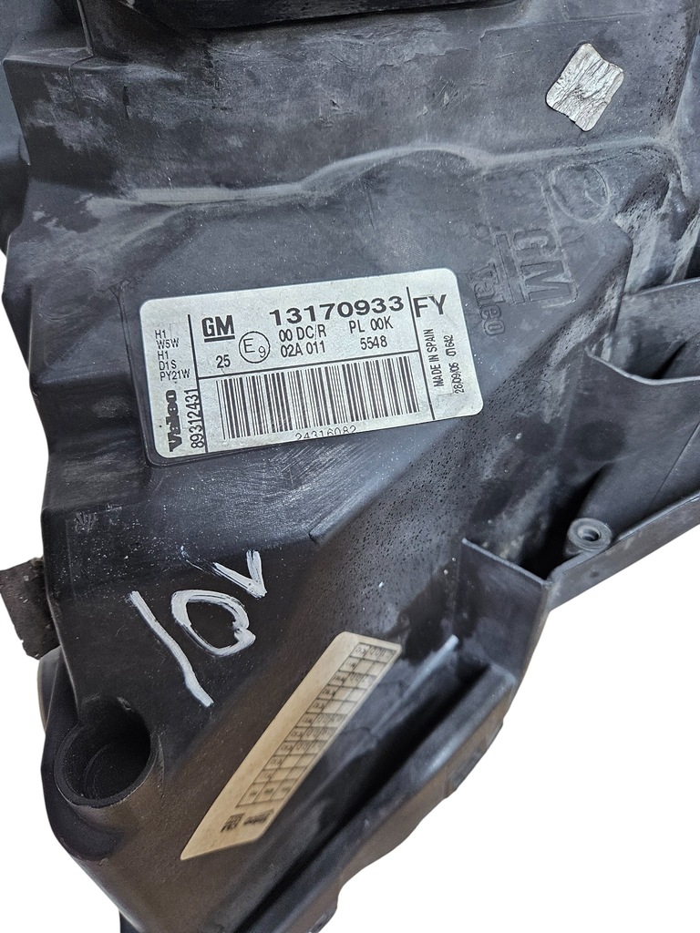 фото №7, Лампа левый перед левая bixenon поворотный eu opel vectra c lift singum 13170933