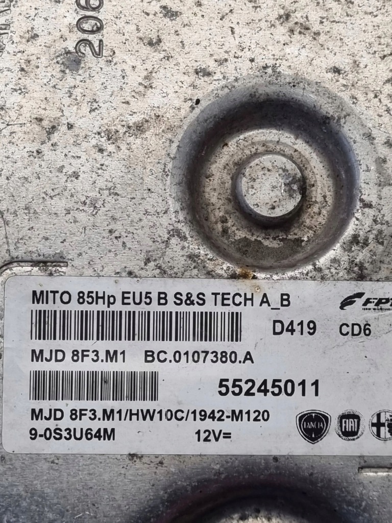 Alfa romeo mito бортовий комп'ютер 55245011 Доставка