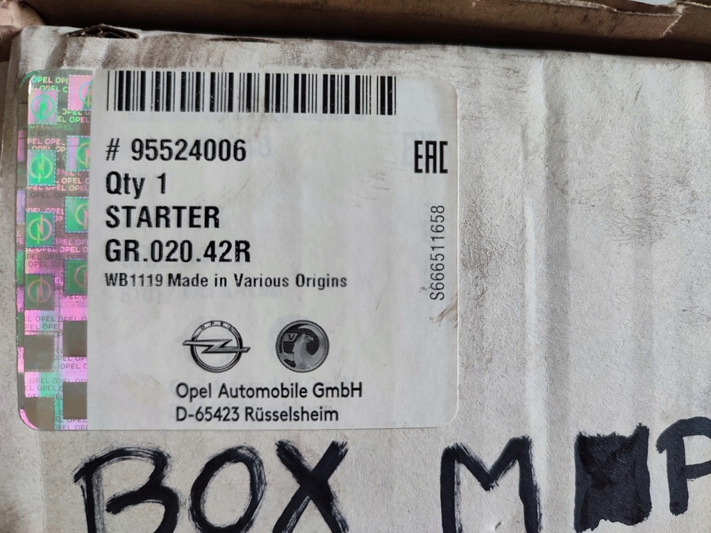 фото №9, Trafic iii vivaro b стартер новый ory 233002889r