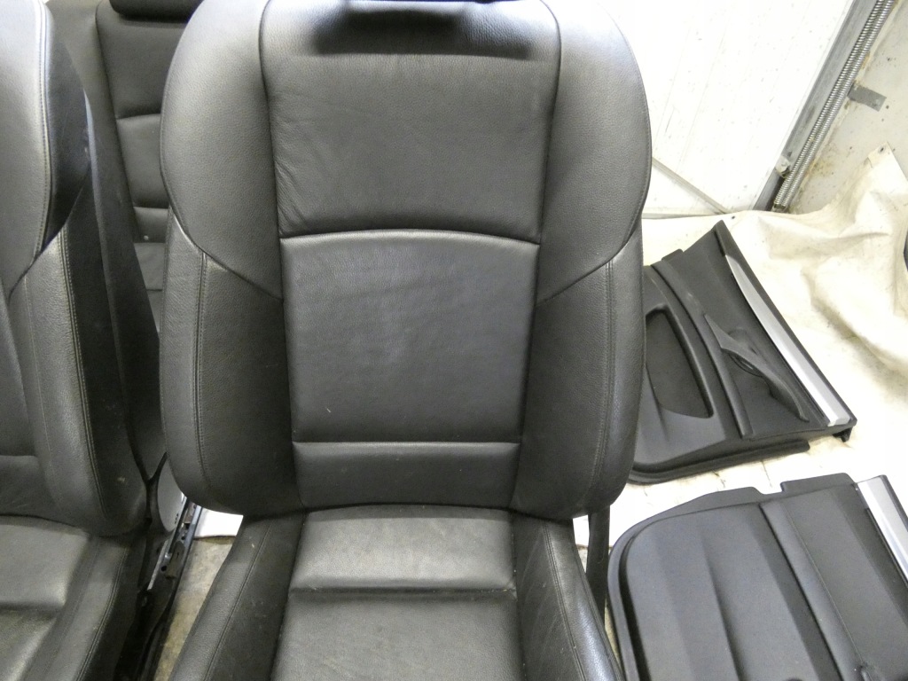 фото №9, Bmw f10 сидіння czarna шкіра підігрів заднє сидіння обшивки комплект оббивка m-pakiet