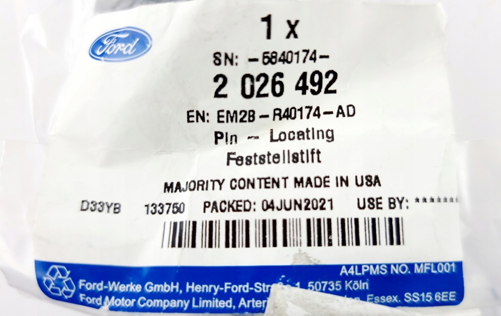 Відбійник кришки багажника ford s-max/galaxy 2015- Доставка