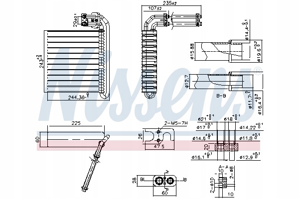 фото №12, Испаритель кондиционера nissens 92332 1376926 ford