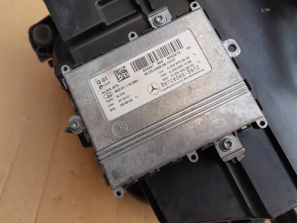 фото №14, Mercedes glk x204 левая лампа ксенон комплектная омыватель преобразователь