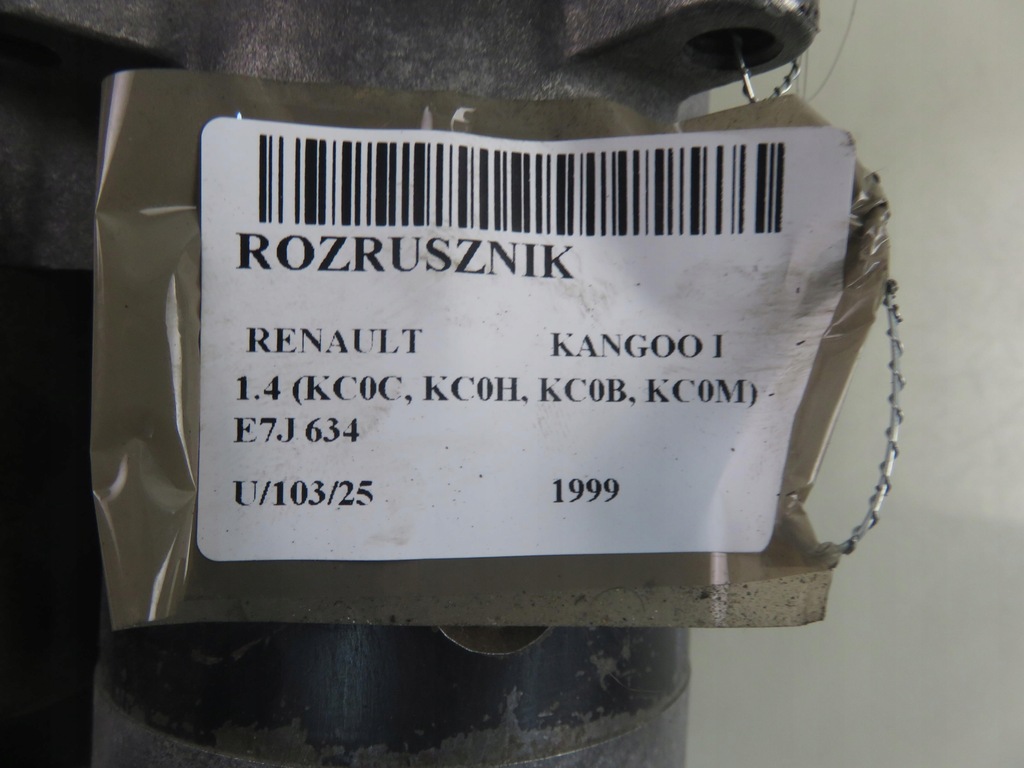 фото №12, Стартер renault kangoo i 1.4 8v 75 - e7j 634 7700274351 m002t13581