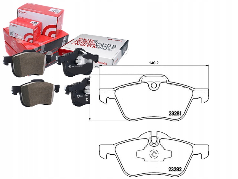 фото №1, Тормозные колодки тормозные mini cooper one 01- brembo