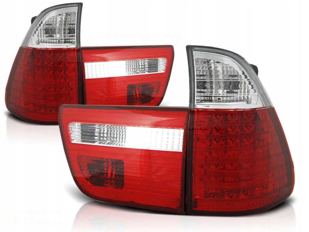Купить Фонари задние led red white bmw x5 e53 09.99-10.03