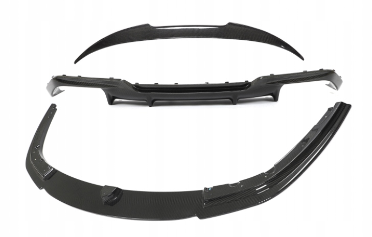 фото №1, Bmw m8 f93 спойлер накладка бампер перед задняя карбон молдинг порог