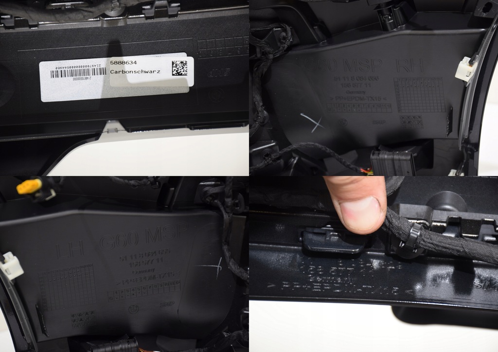 фото №15, Bmw 5 g60 g61 бампер перед m-pakiet 6 pdc carbonschwarz 416