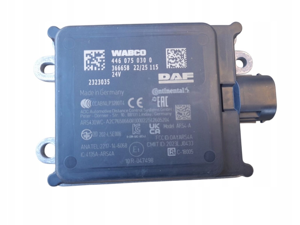 фото №1, Радар daf xg xg+xf model