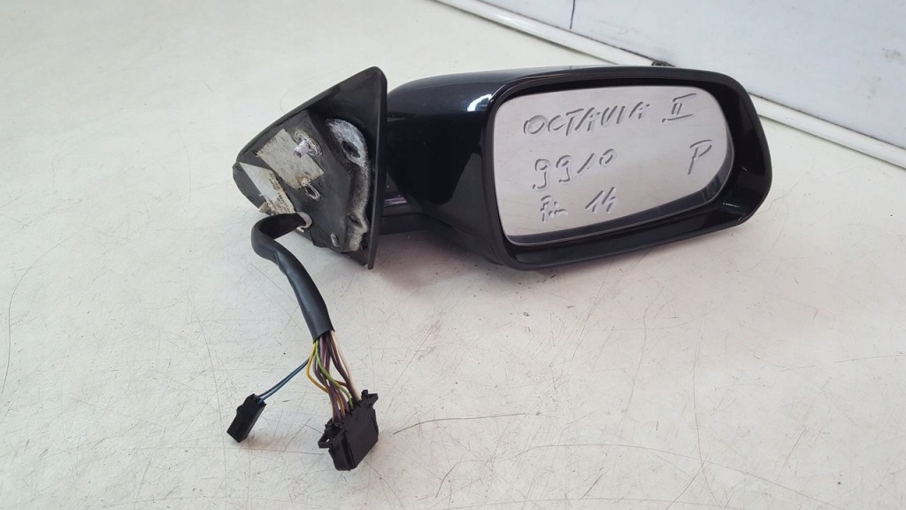 фото №1, Зеркало правое 14pin 9910 skoda octavia ii