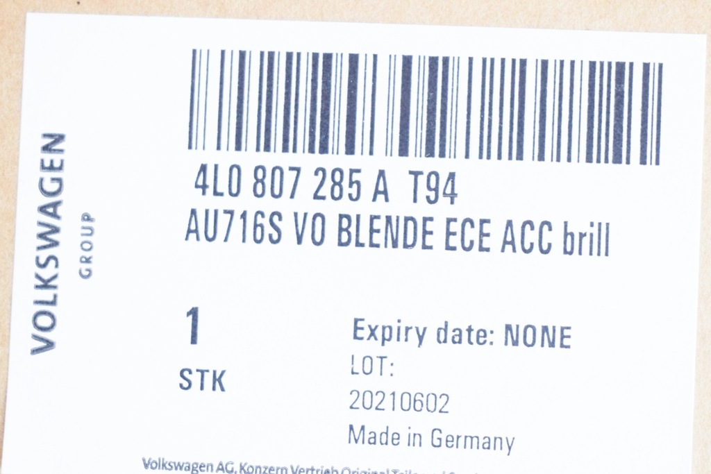 фото №9, Audi q7 4l кронштейн номерного знака реєстраційний na передній бампер 4l0807285at94