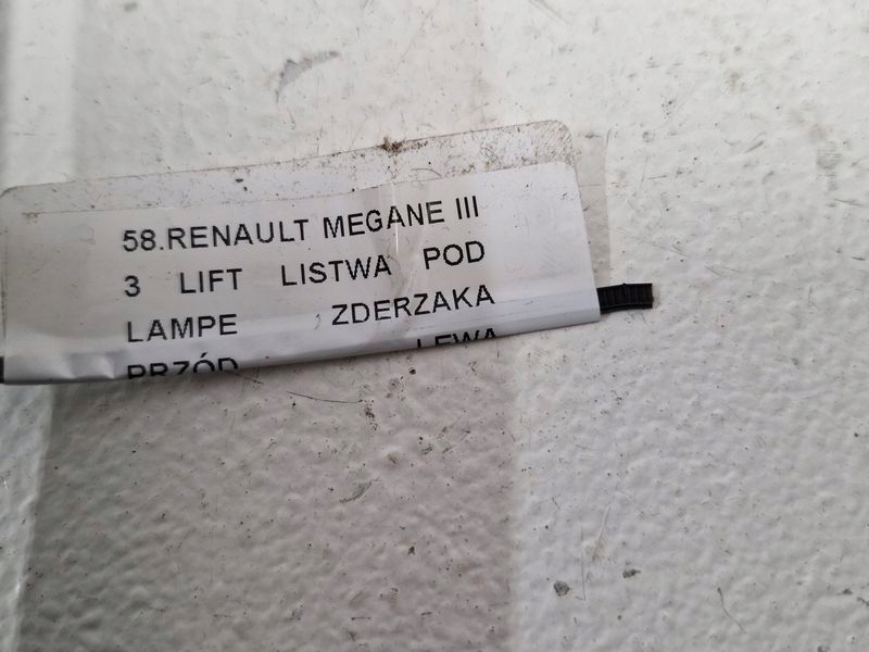 фото №12, Renault megane iii lift молдинг pod фара бампера левый перед левая передняя