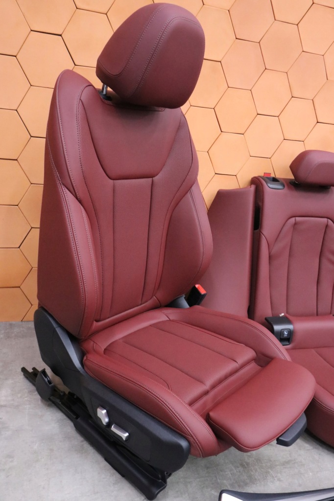 Bmw x4 g02 lci салон сидіння заднє сидіння обшивки sport tacora rot пам'ять 26 km ! Зі Шроту