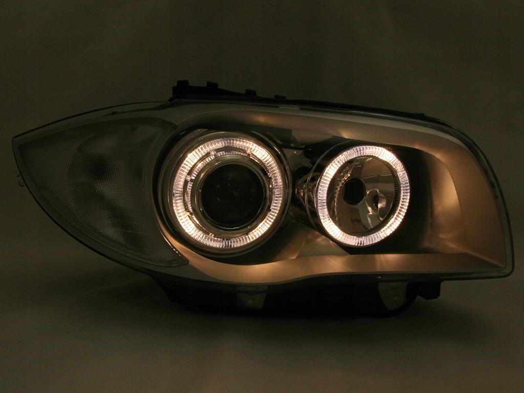 фото №3, Фары лампы kpl кольца angel eyes тюнинг bmw 1 e81 e82 e87 e88 2004-13
