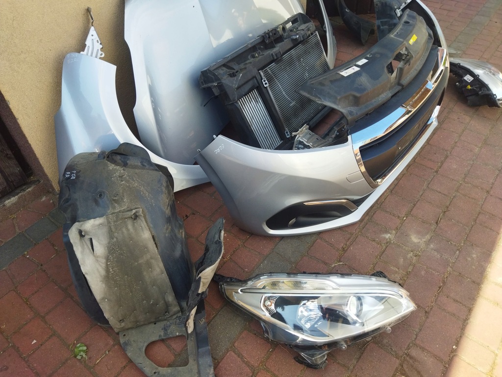 фото №9, Бампер передний kompletny ezrc серебристый peugeot 208 i lift перед