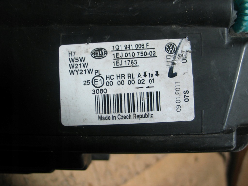 фото №16, Лампа перед vw eos lift 10-15r. 1q1941006f europa