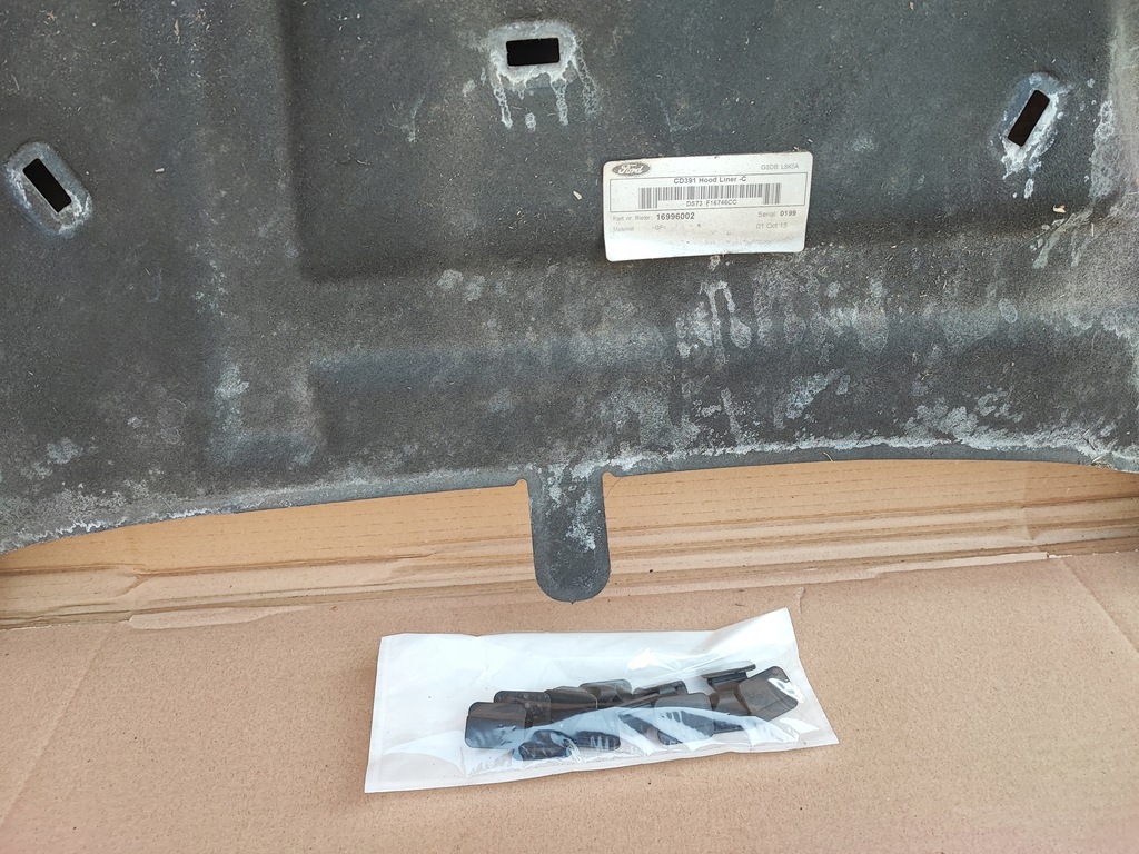 фото №13, Ford mondeo mk5 2.0 tdci шумоізоляція капот + кліпси