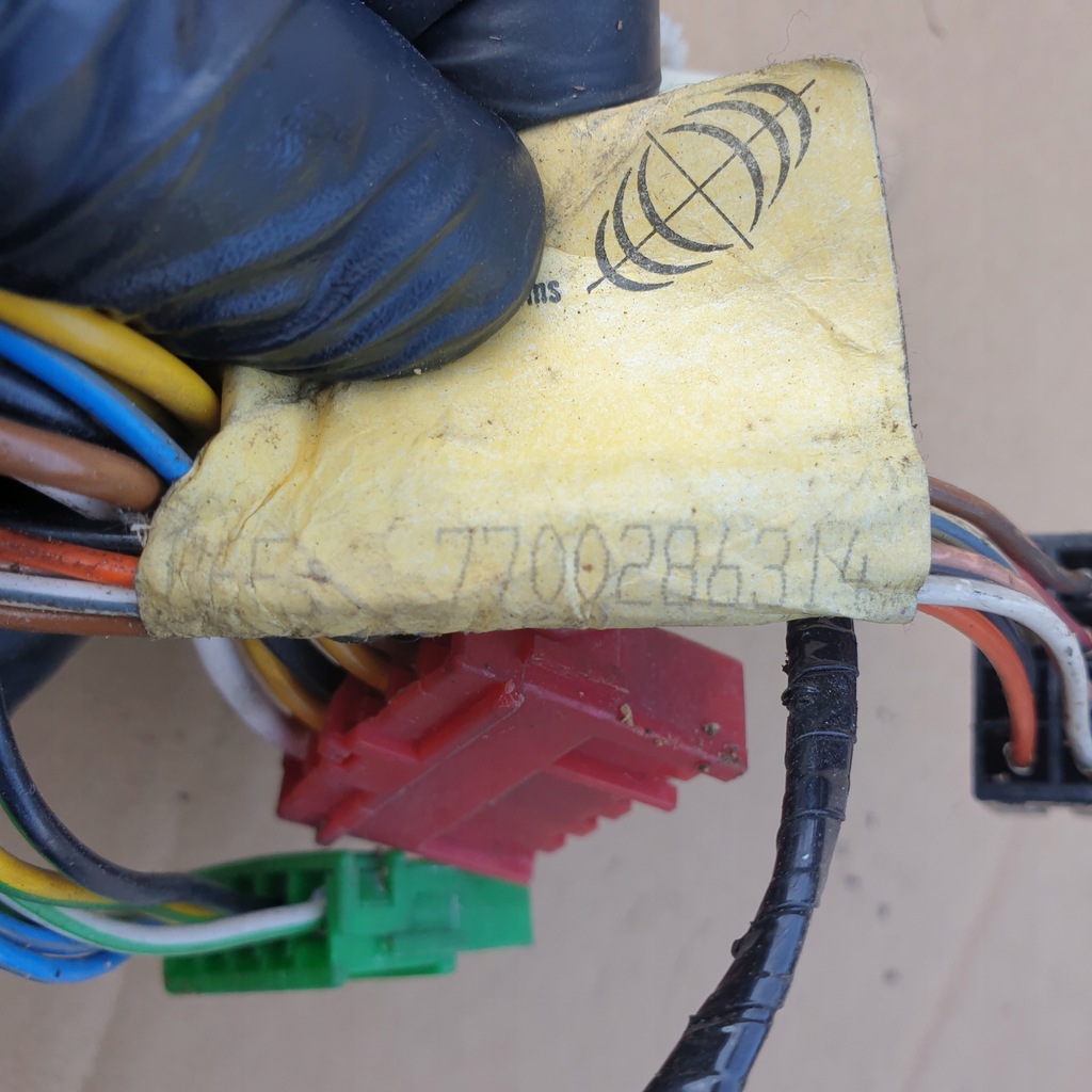 фото №8, Жгут электропроводка дверь левых renault twingo i оригинальный номер