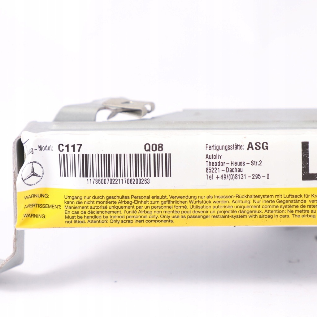 фото №11, Mercedes cla c117 подушка воздушная левый задняя a1178600702