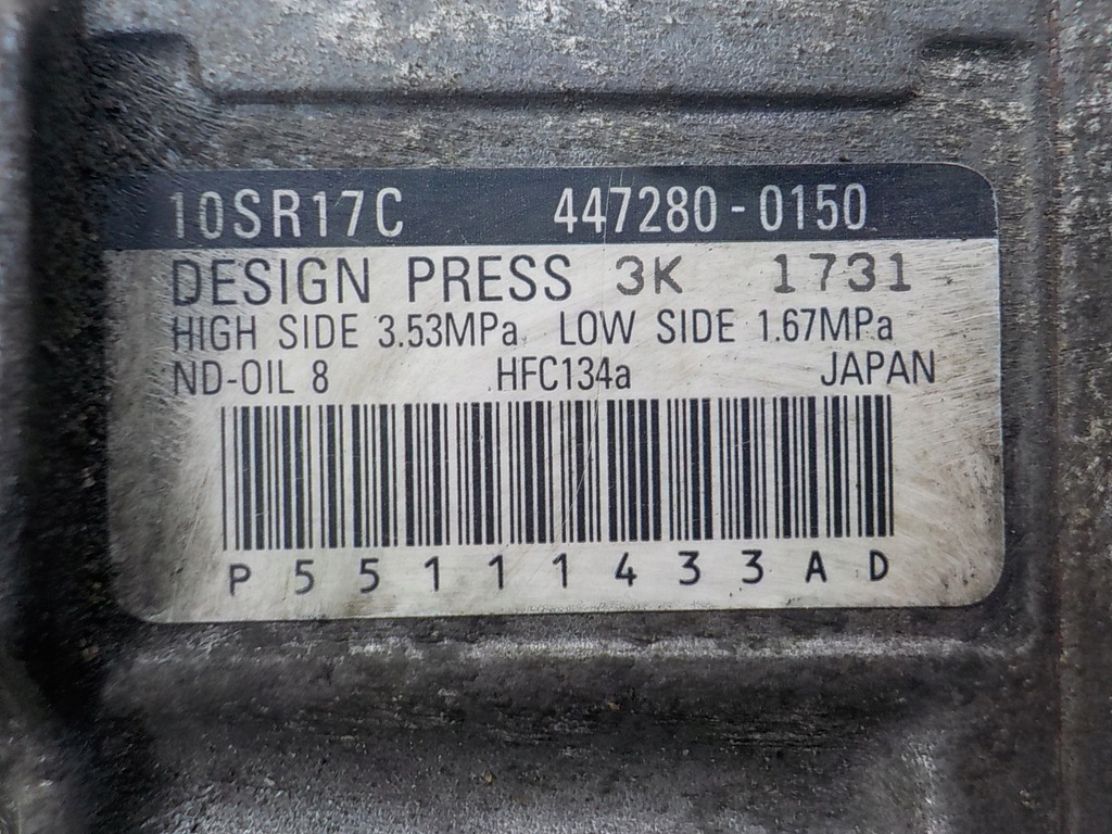 фото №8, Dodge journey 2.0 crd bwd компрессор кондиционера 447280-0150