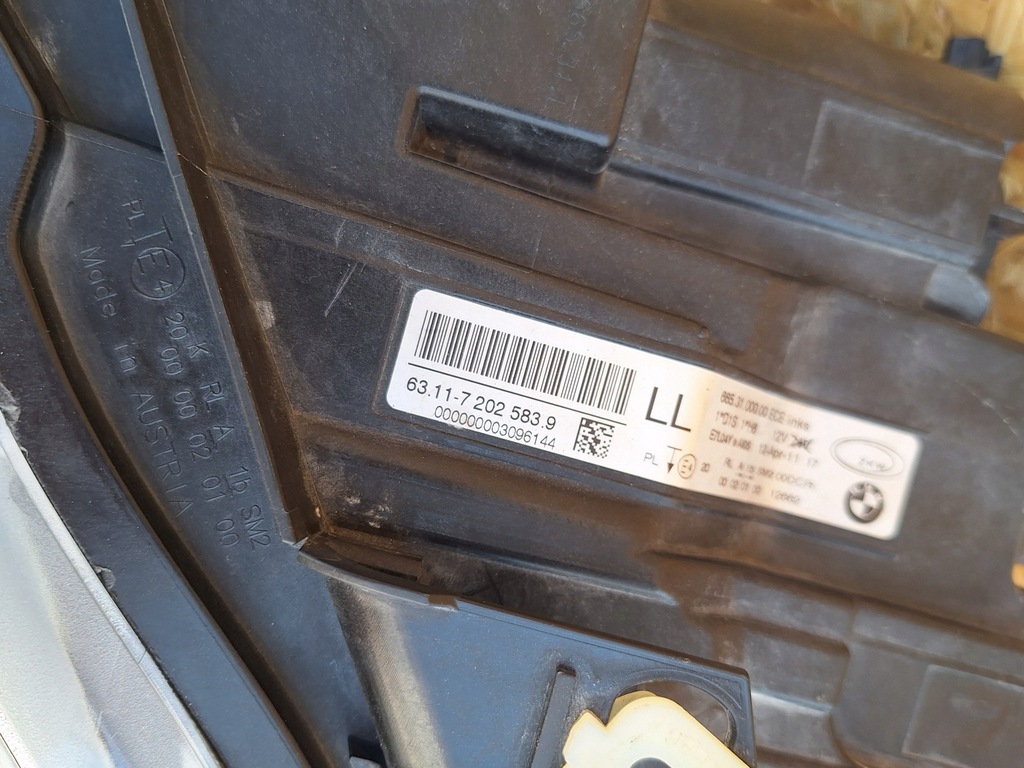 фото №13, Bmw 3 iii e90 e91 lift комплект лампа левая правая bi ксенон 7202583 7202584