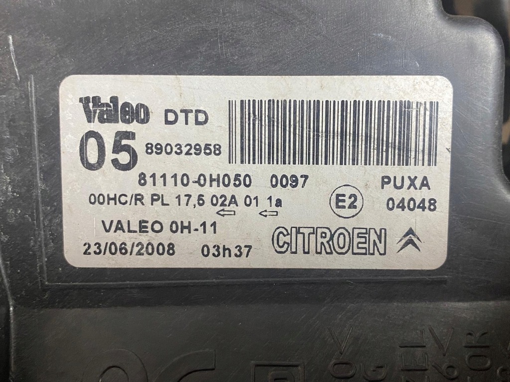 фото №9, Лампа правая передняя citroen c1 2005- правый перед 89032958