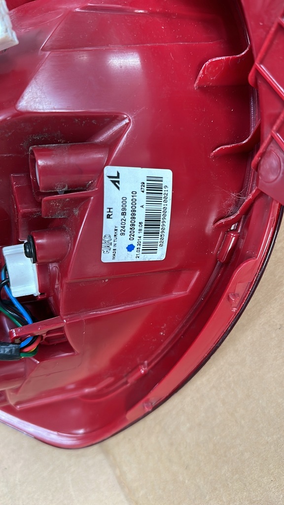 фото №6, Hyundai i10 2014- лампа права задня задня