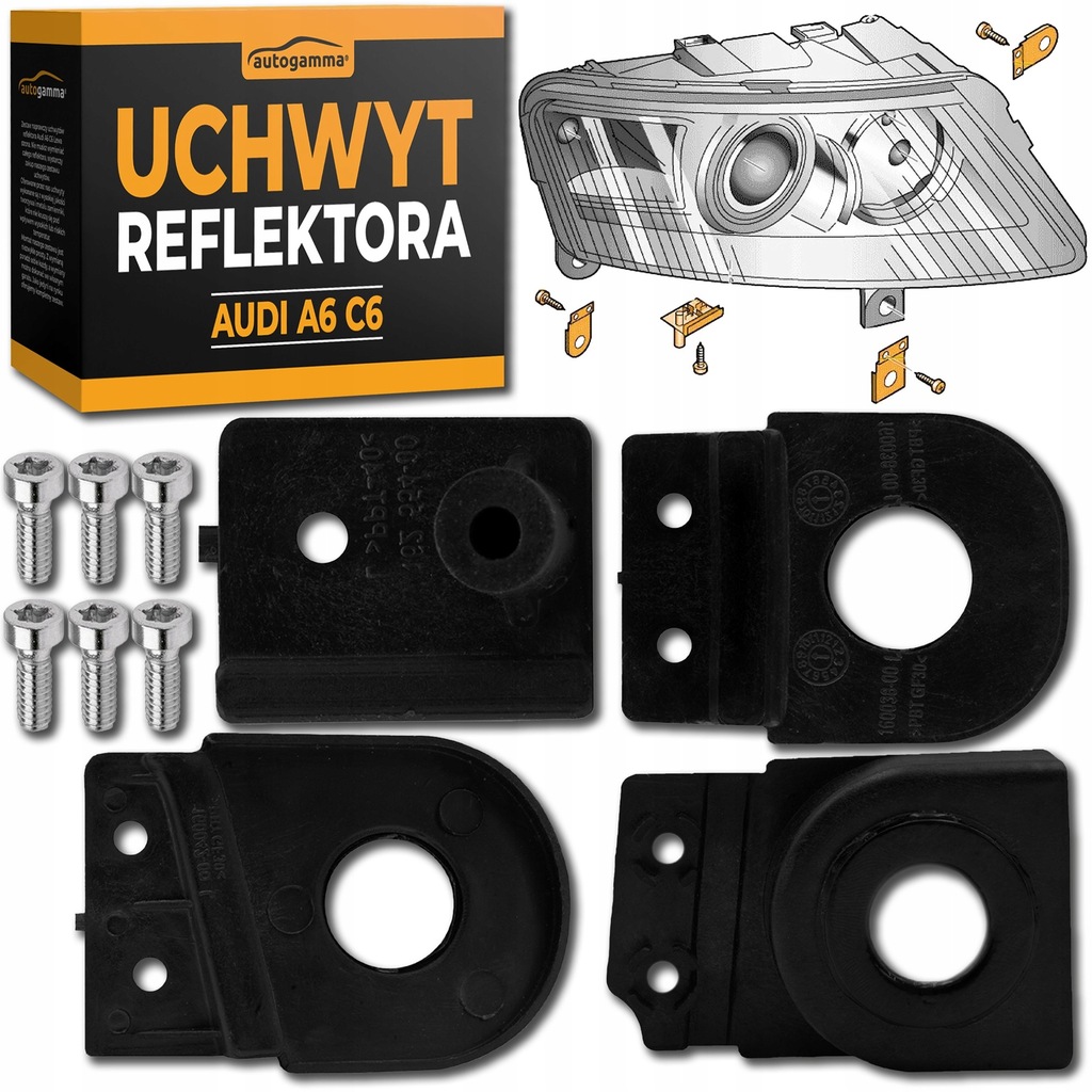 фото №10, Кронштейн фара audi a6 c6 набор ремонтный правый восстановление фары