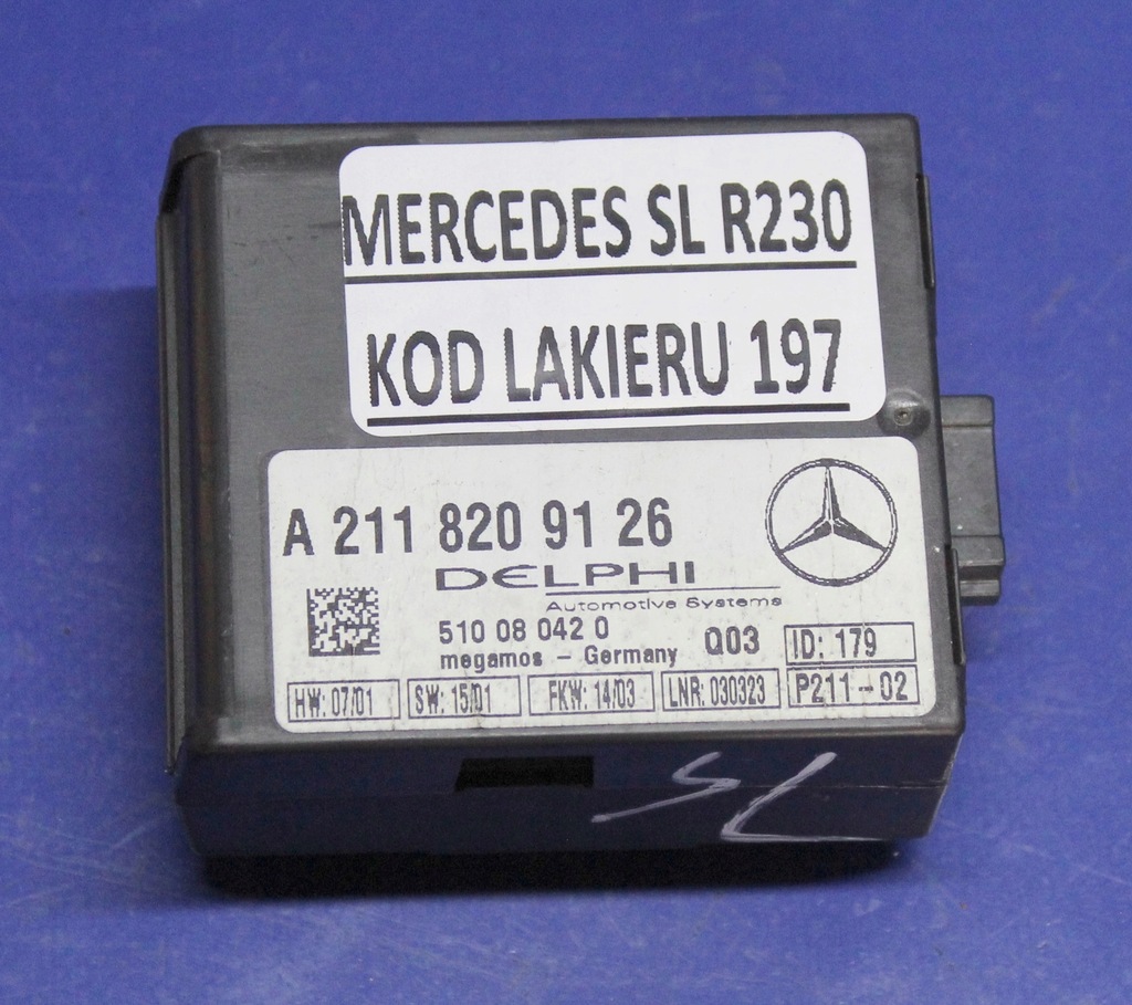 фото №1, Модуль сигнализация mercedes sl r230 a2118209126