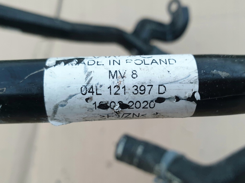 фото №4, Шланг труба пабтрубок  воды vw transporter t6 04l121034