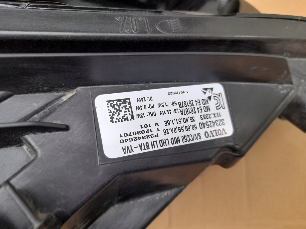 фото №12, Лампа ліва volvo s60 v60 32342540