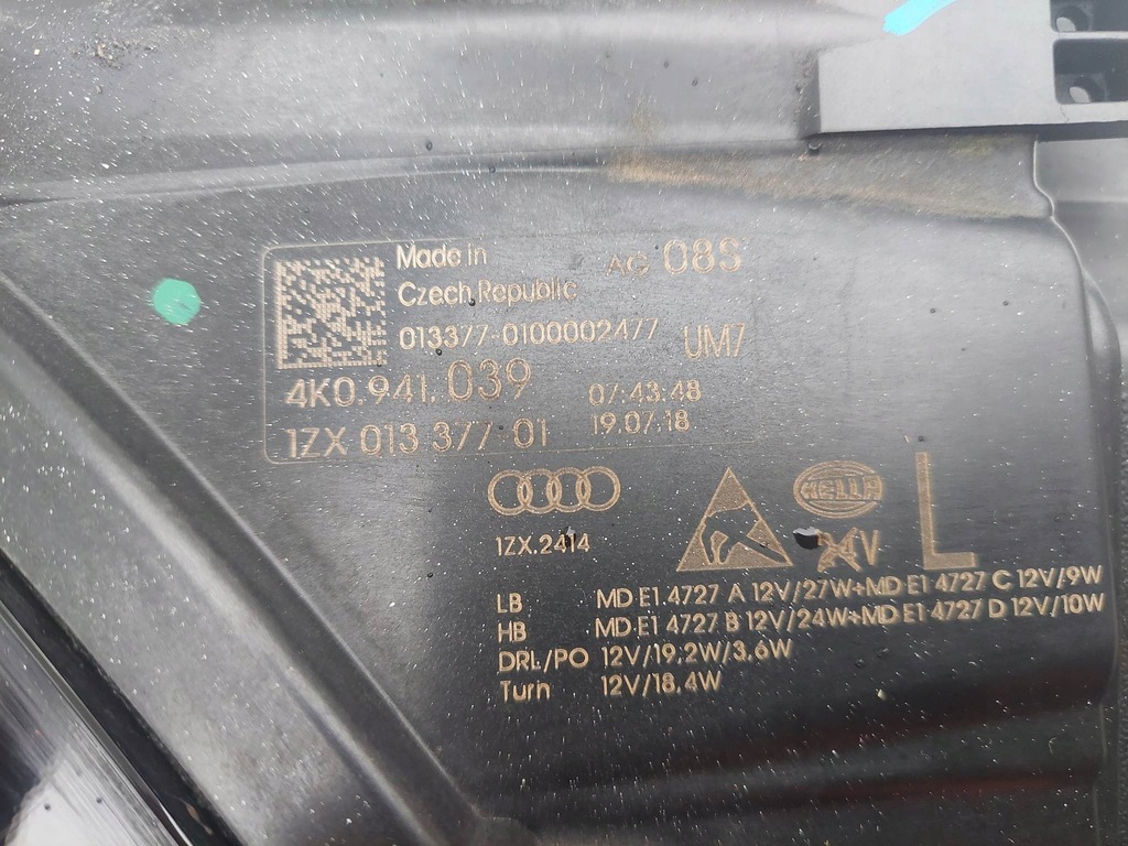 фото №10, Audi a6 c8 4k лампа ліва перед передня led matrix