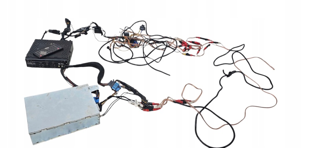 фото №14, Bmw x5 e53 комплект електропроводка тюнер dvd cd mp3 монітор дисплей підголівники