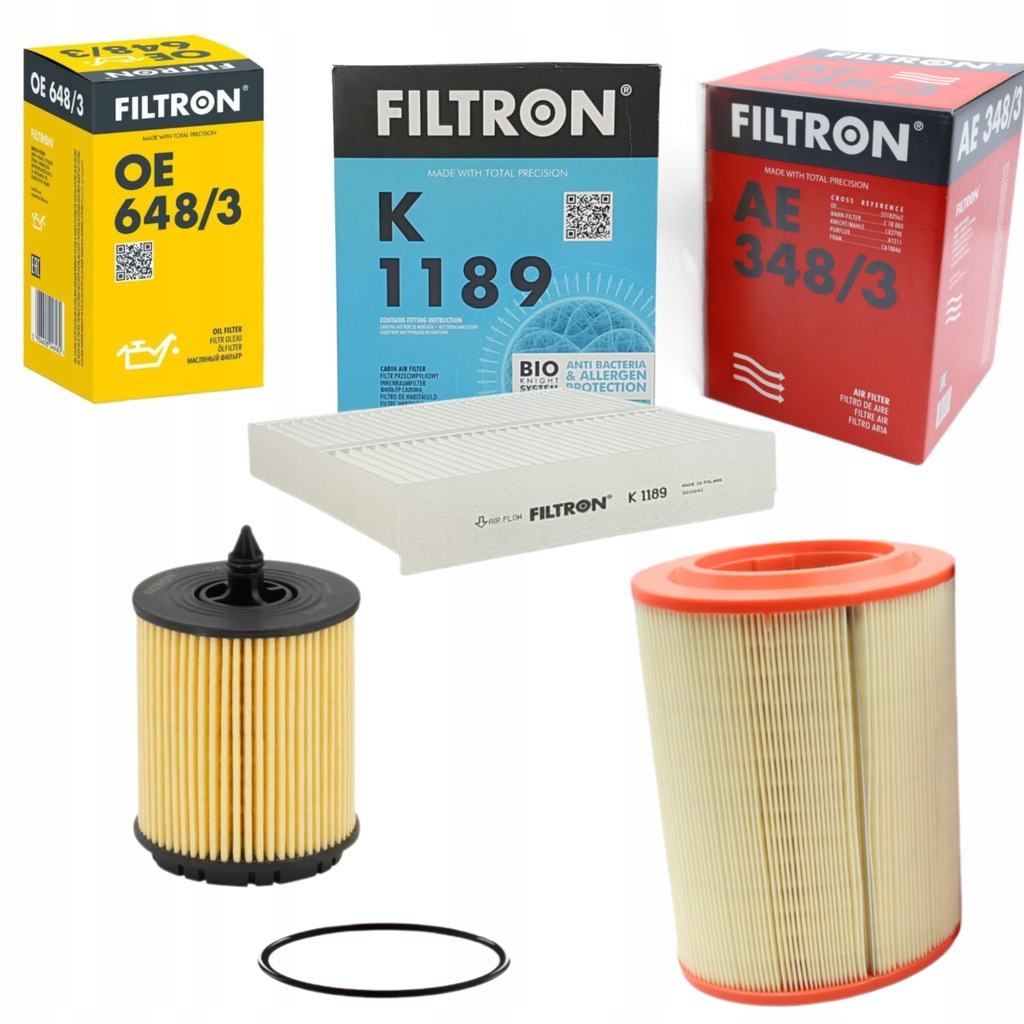 фото №1, Комплект фильтров filtron do alfa romeo 159 1.9 2.2 jts