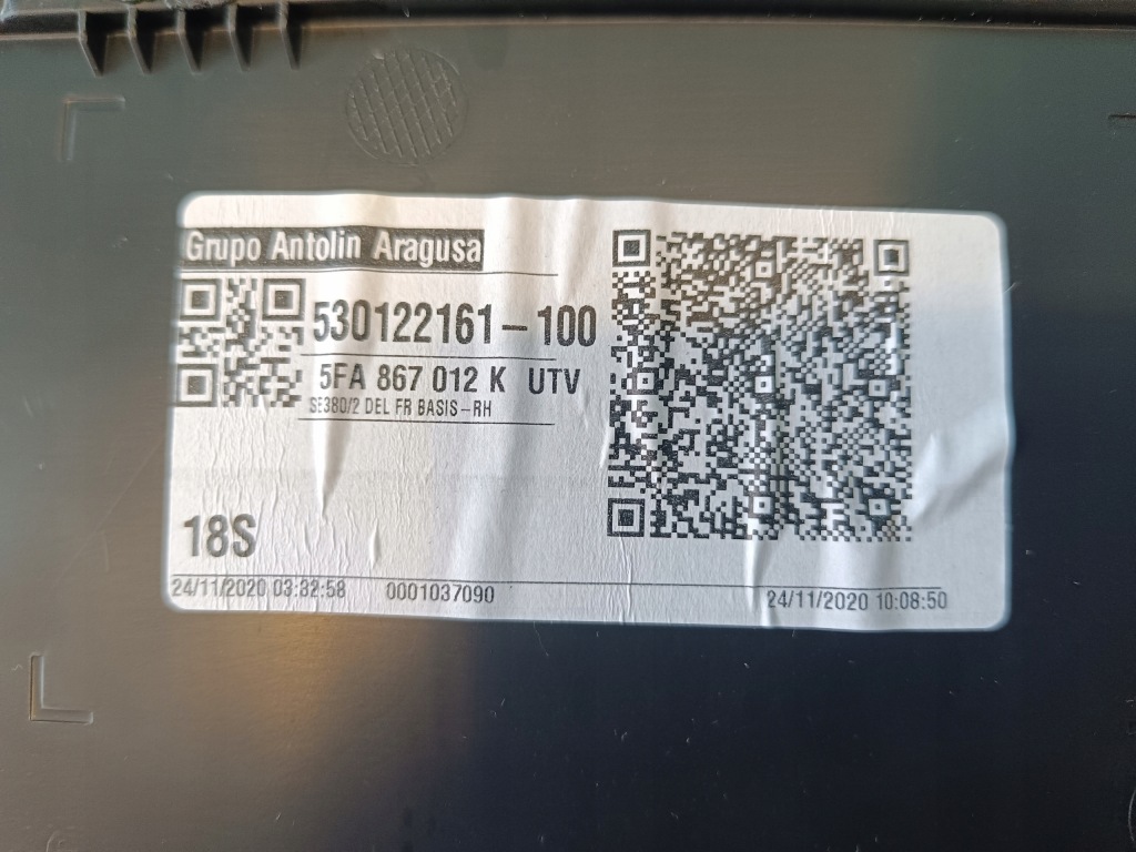 фото №8, Seat leon 4 iv fr combi 2.0 tdi 2021 r обивка обшивка дверь правый перед