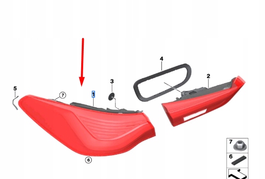 фото №10, Bmw 4 g23 rear left outer задний фонарь 63219479089 9479089