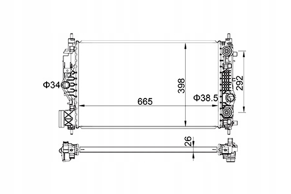 фото №2, Радіатор opel astra j 09- hart