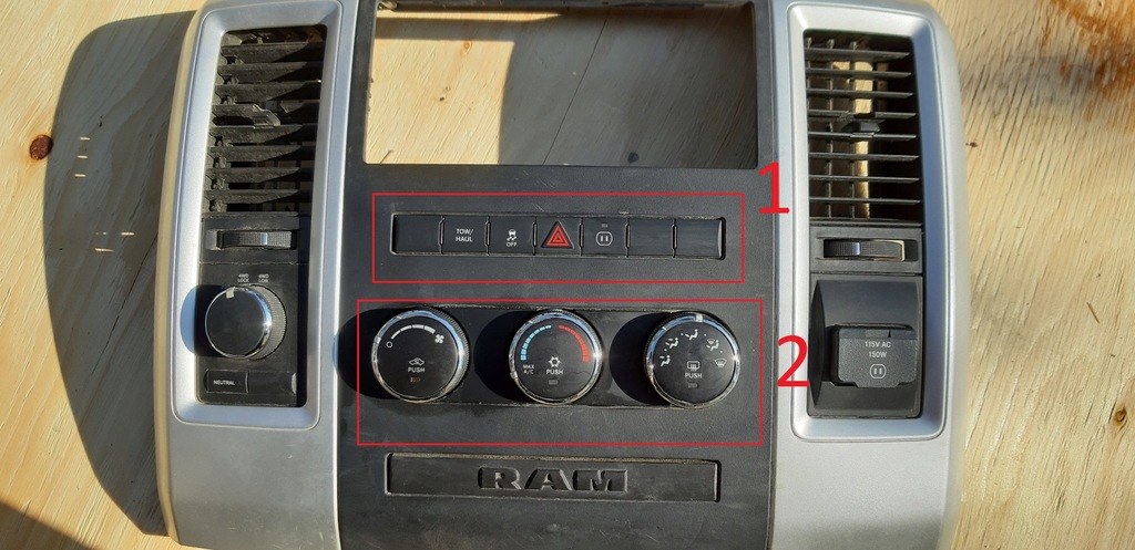 фото №1, Панель керування dodge ram 09-14r